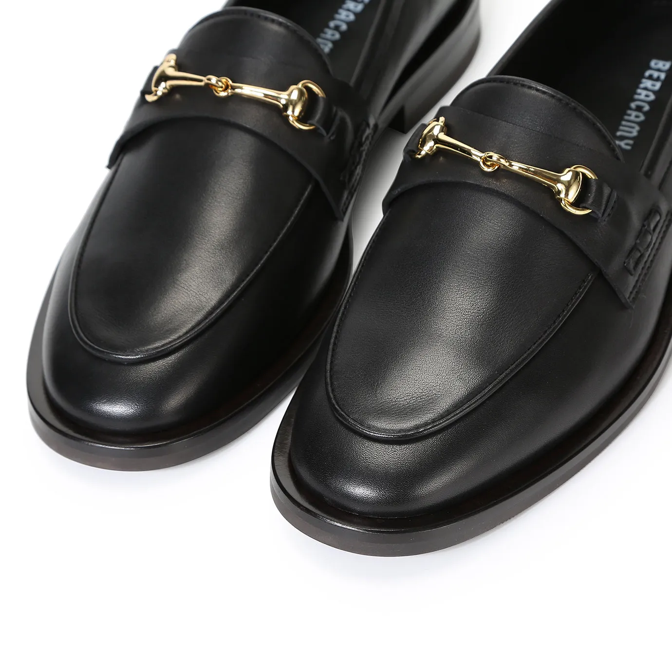Beracamy Block Heel Loafer - Black