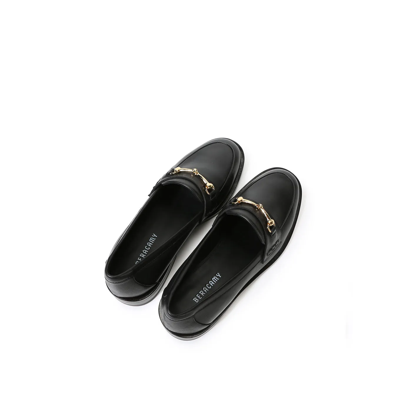 Beracamy Block Heel Loafer - Black