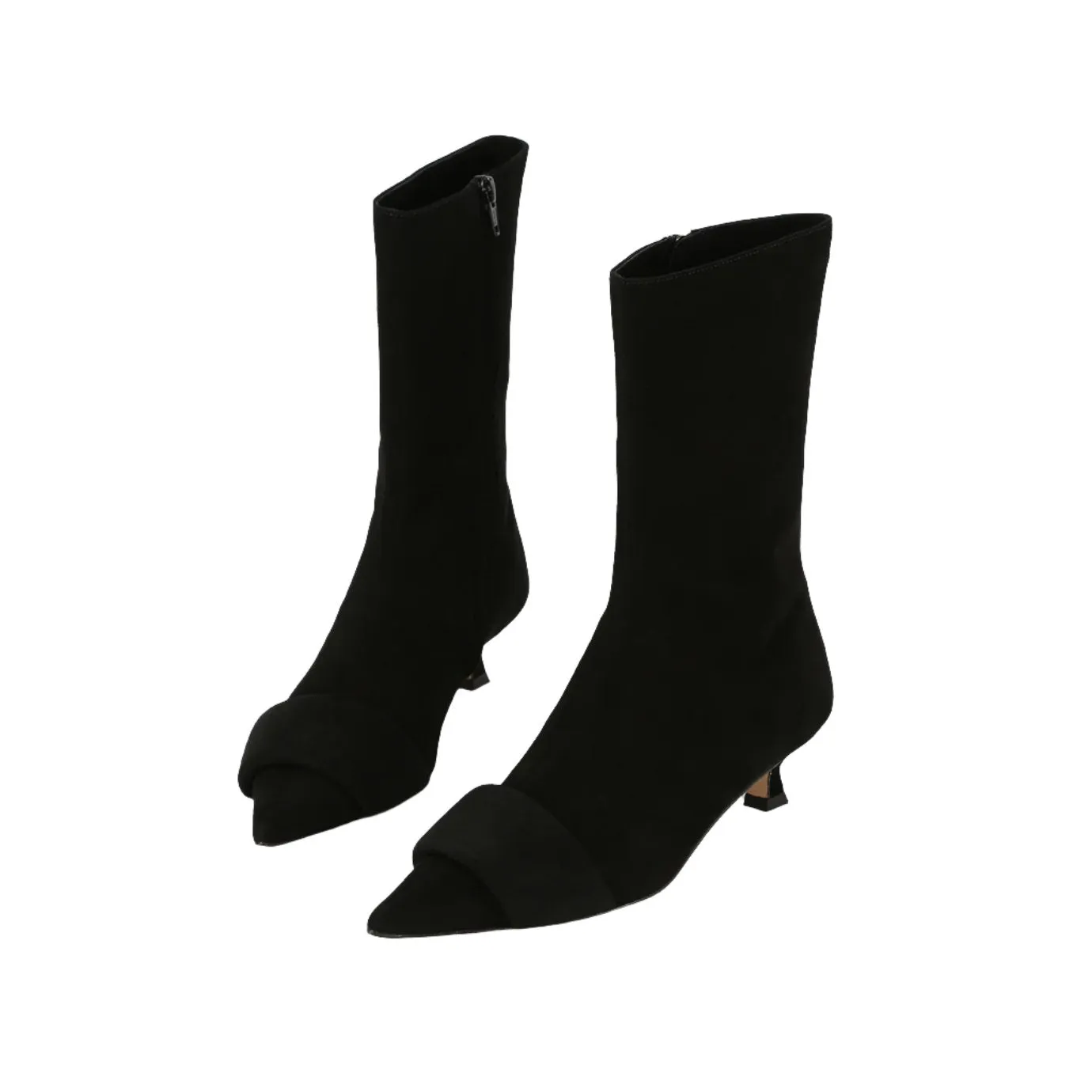 Beracamy Bold Band Pointy Ankle Boot - Black