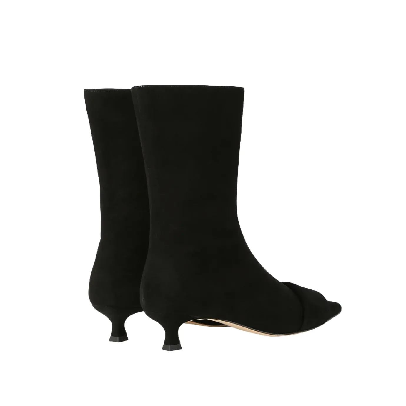 Beracamy Bold Band Pointy Ankle Boot - Black
