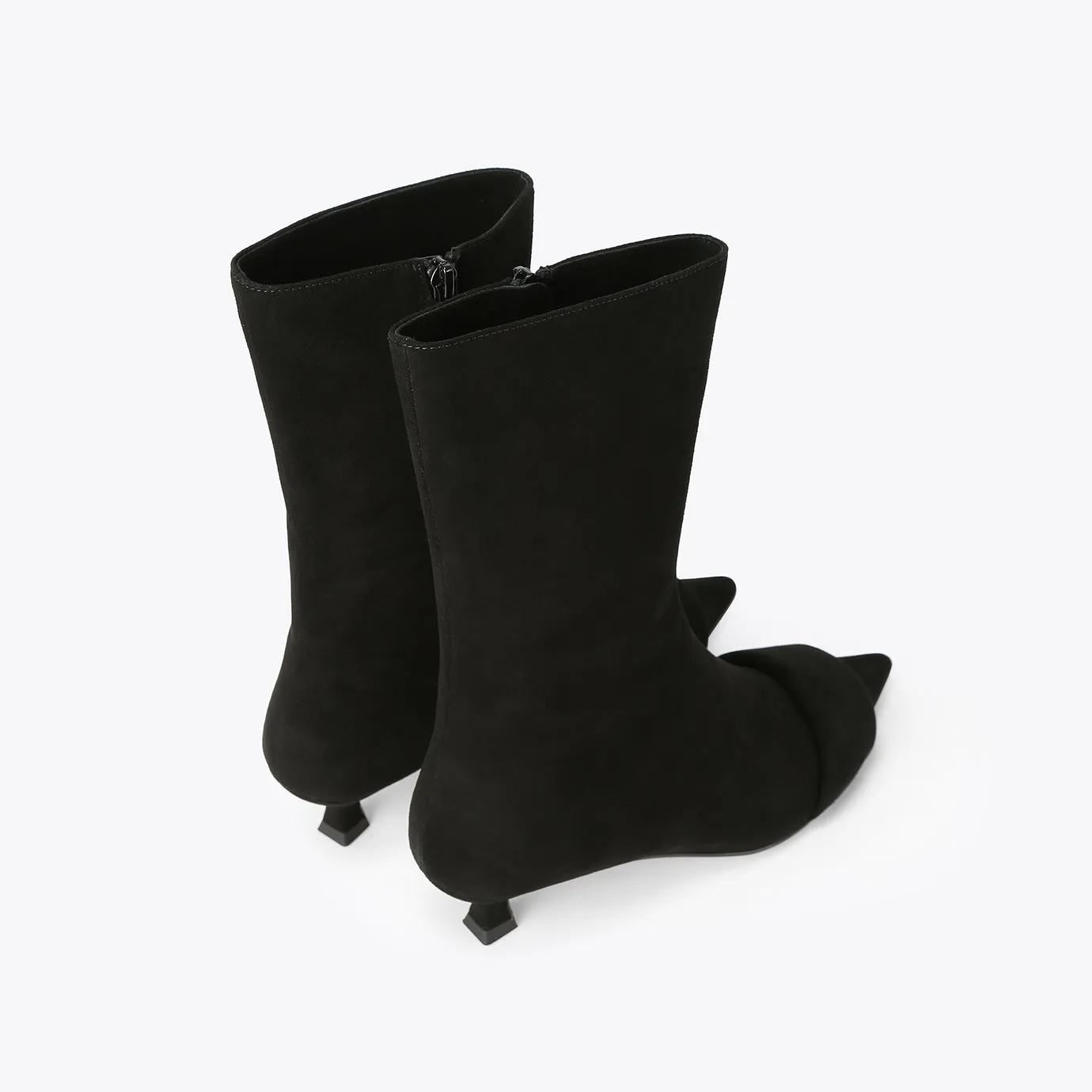Beracamy Bold Band Pointy Ankle Boot - Black