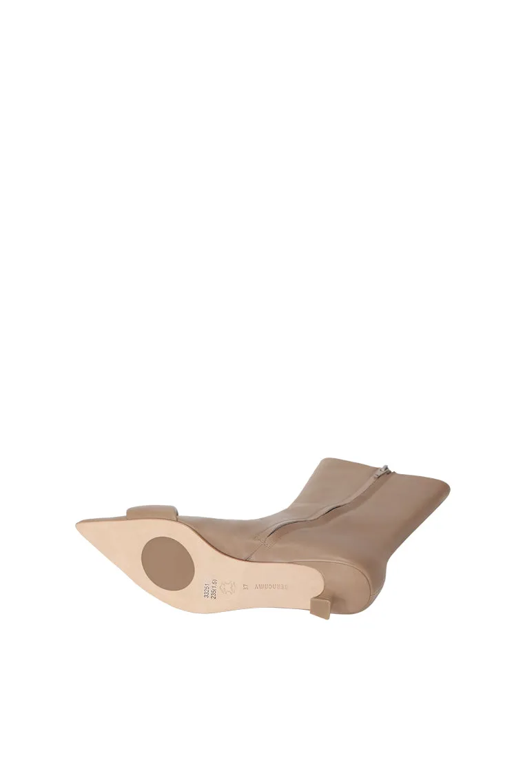 Beracamy Bold Band Pointy Ankle Boot - Toffee