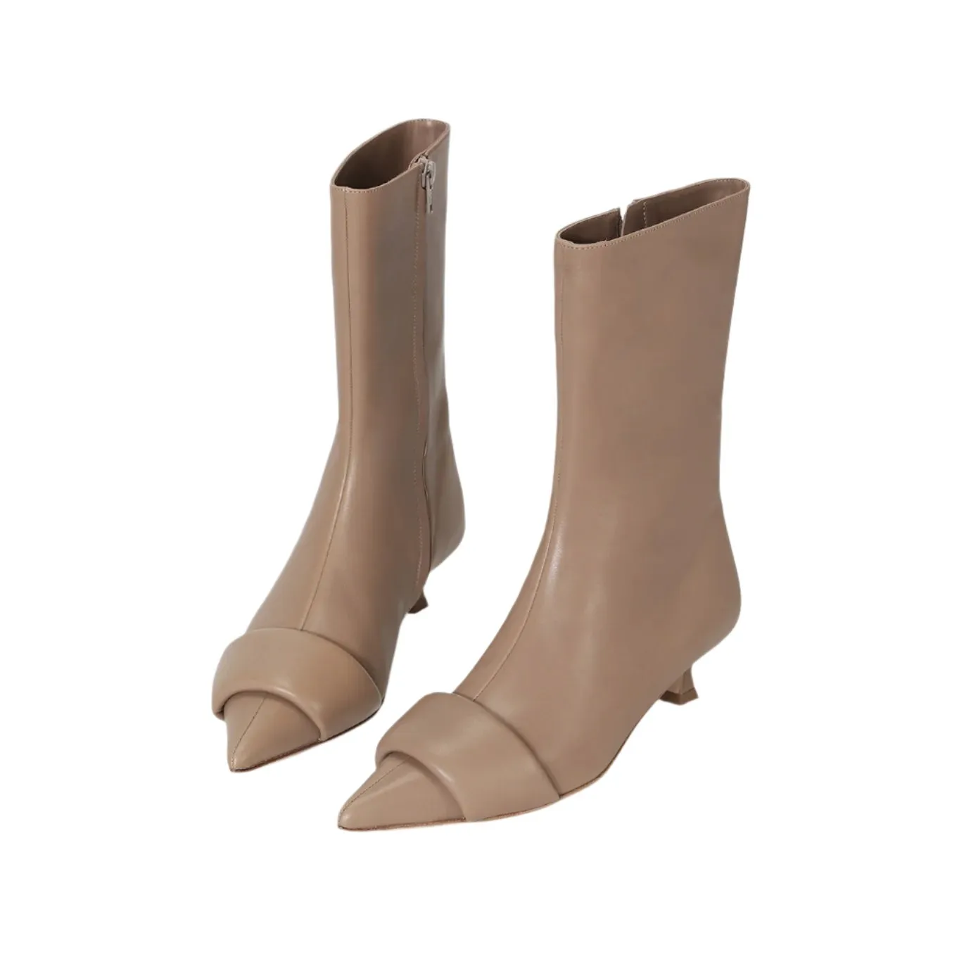 Beracamy Bold Band Pointy Ankle Boot - Toffee