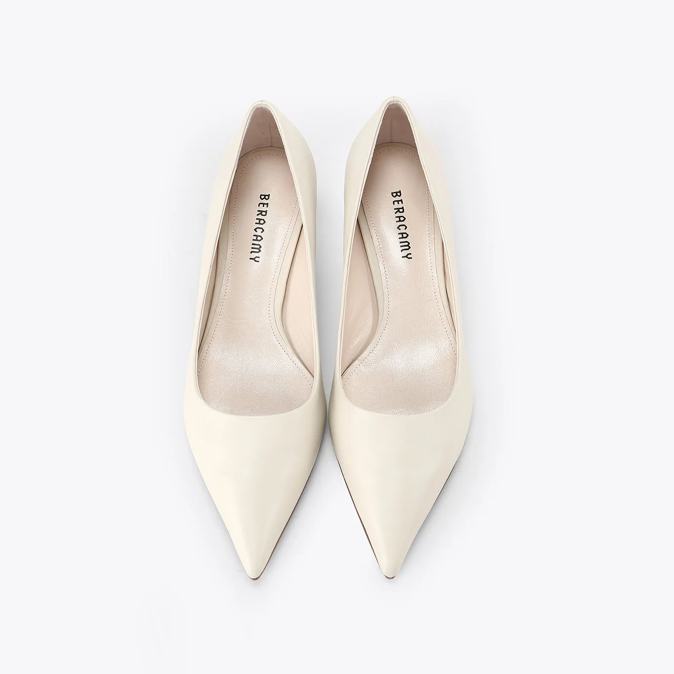 Beracamy CAM Kitten Heels - Cream Beige