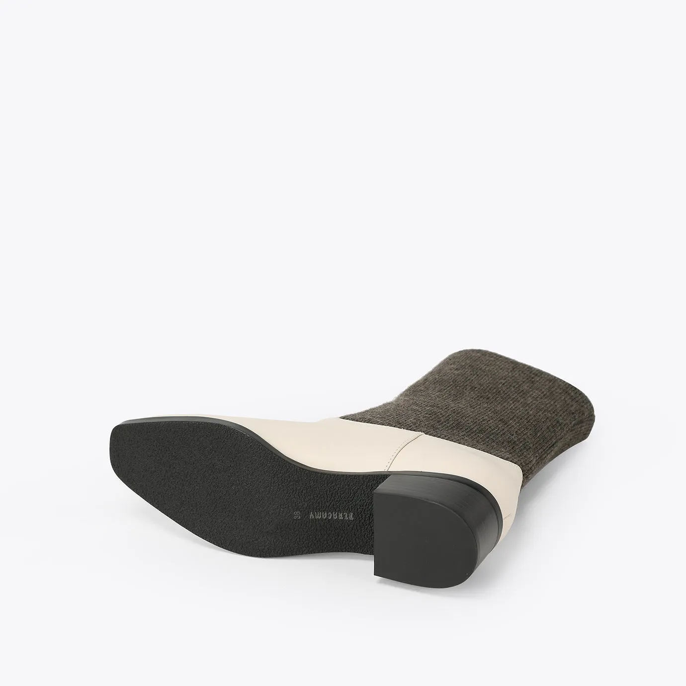 Beracamy Cloth Ankle Boot - Cream