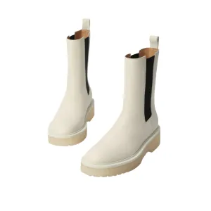 Beracamy Elastic Ankle Boots - Cream Beige