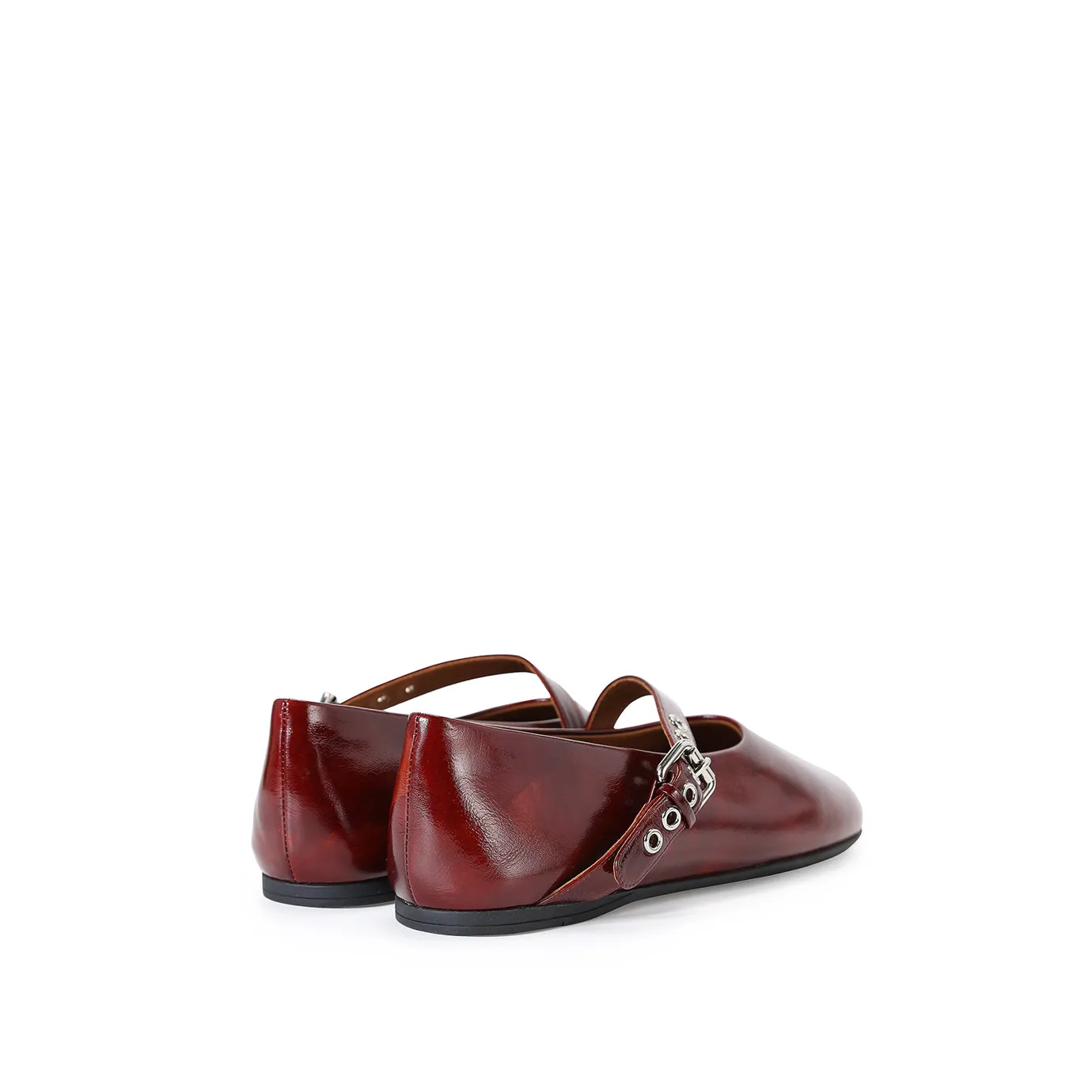 Beracamy Eyelets Mary Jane - Burgundy