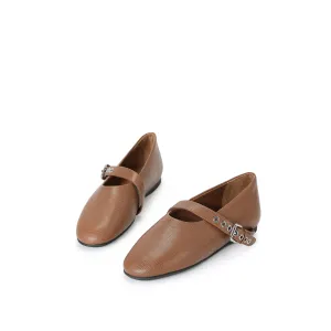 Beracamy Eyelets Mary Jane - Caramel