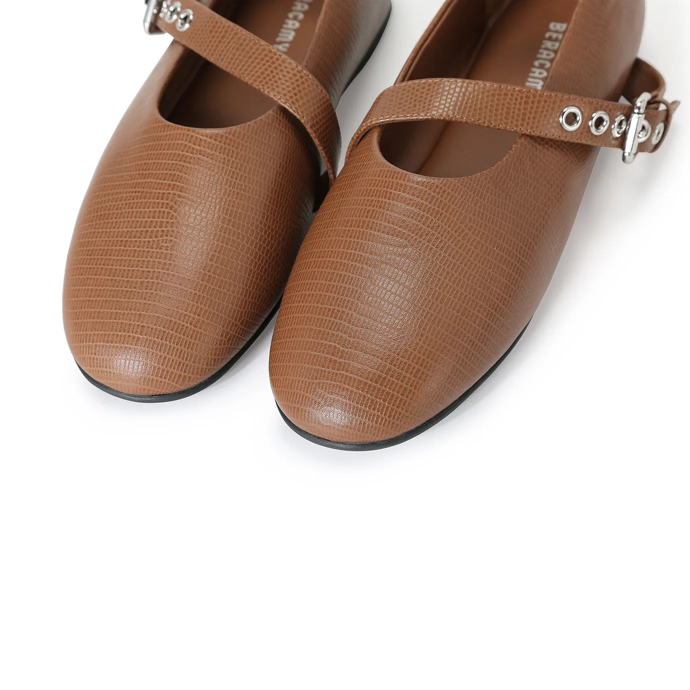 Beracamy Eyelets Mary Jane - Caramel