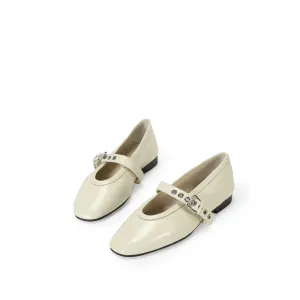 Beracamy Eyelets Mary Jane Flat - Chantilly