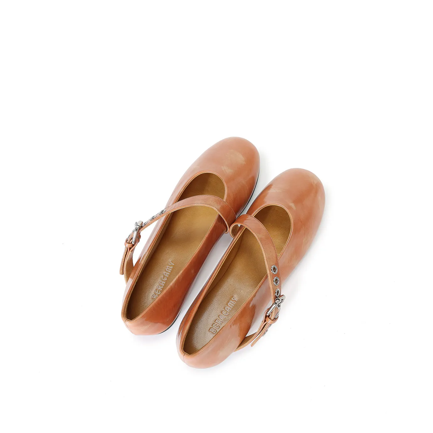 Beracamy Eyelets Mary Jane - Sepia