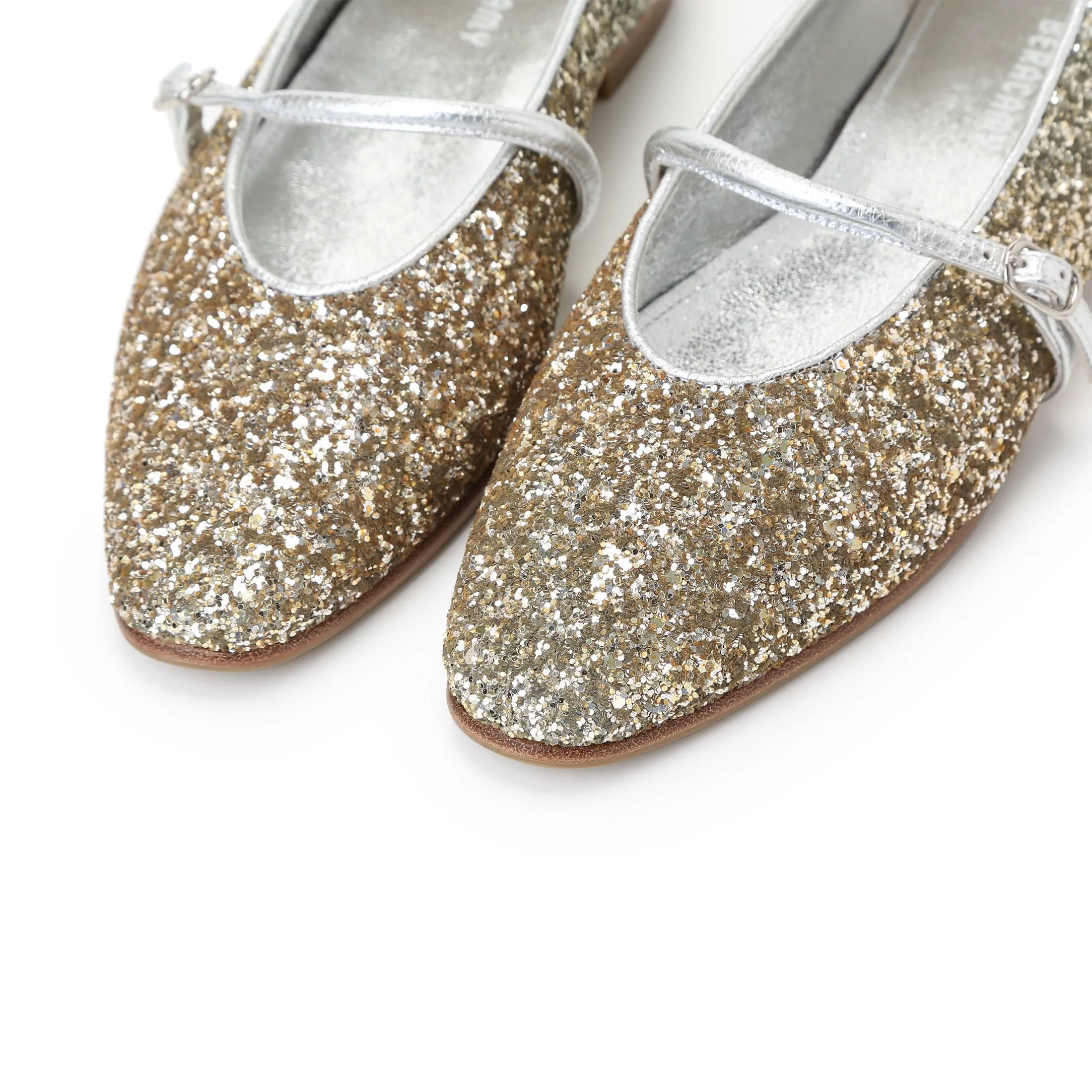 Beracamy Glitter Mary Jane Ballerina - Sparkling Gold