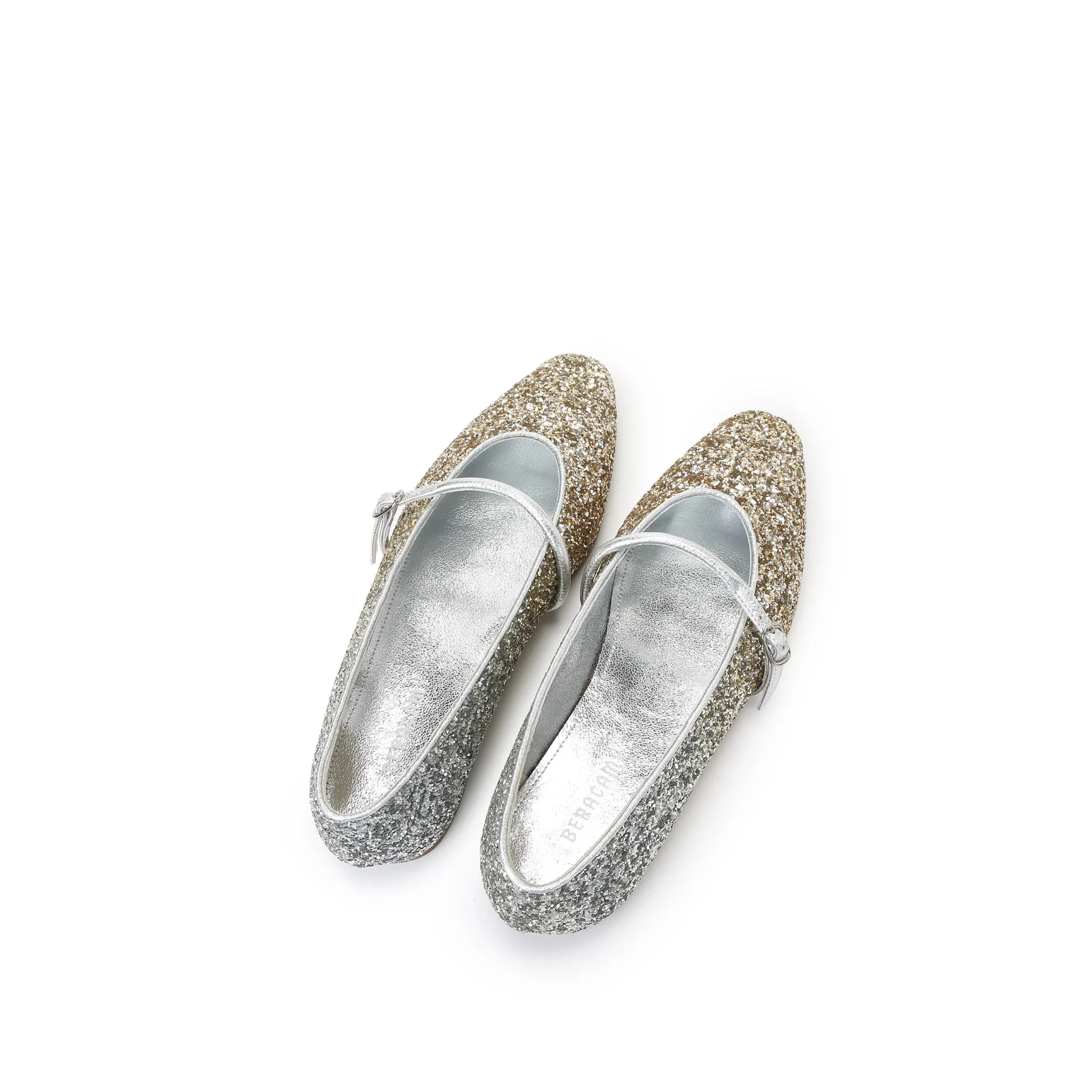 Beracamy Glitter Mary Jane Ballerina - Sparkling Gold