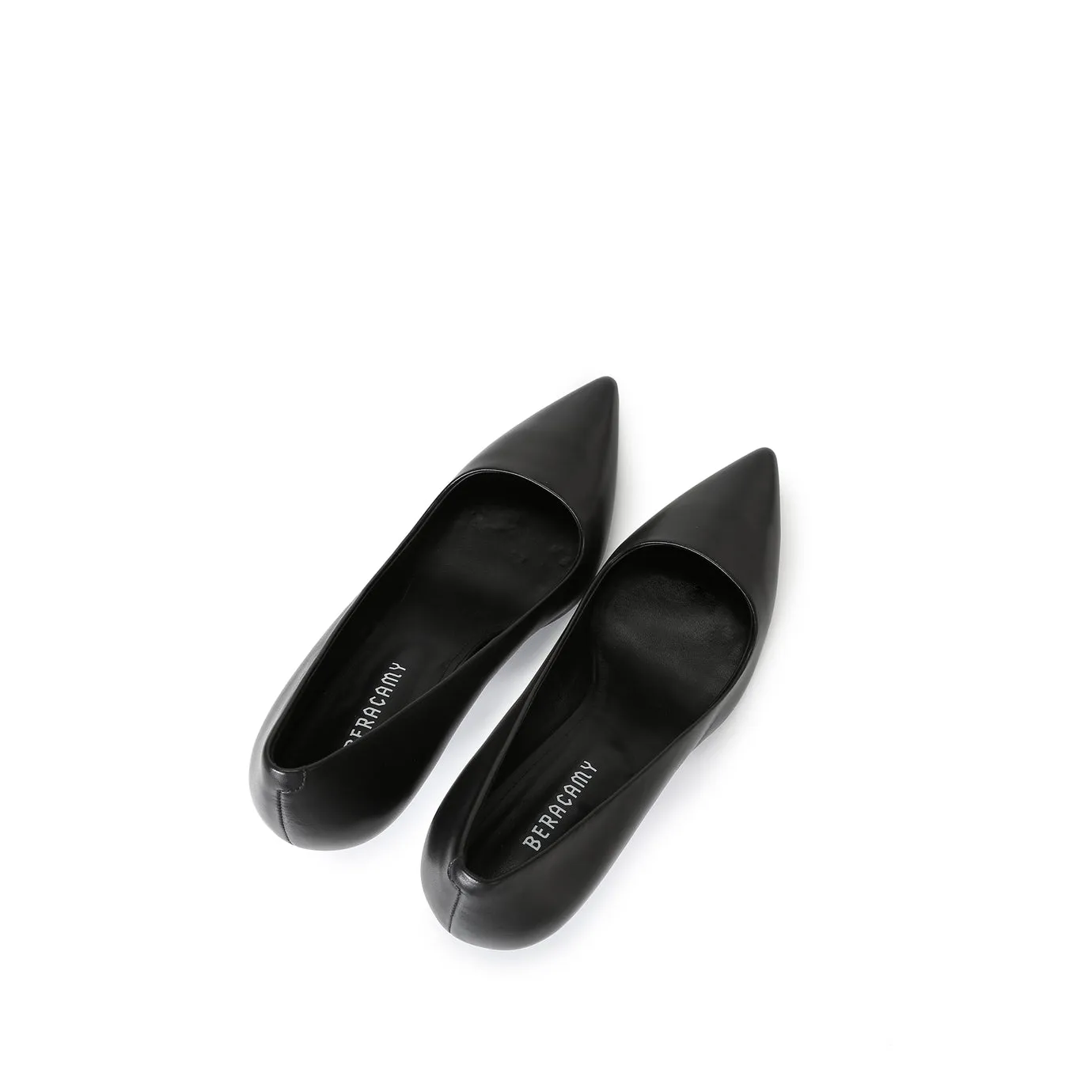 Beracamy JUNN Pointed Kitten Heels - Black