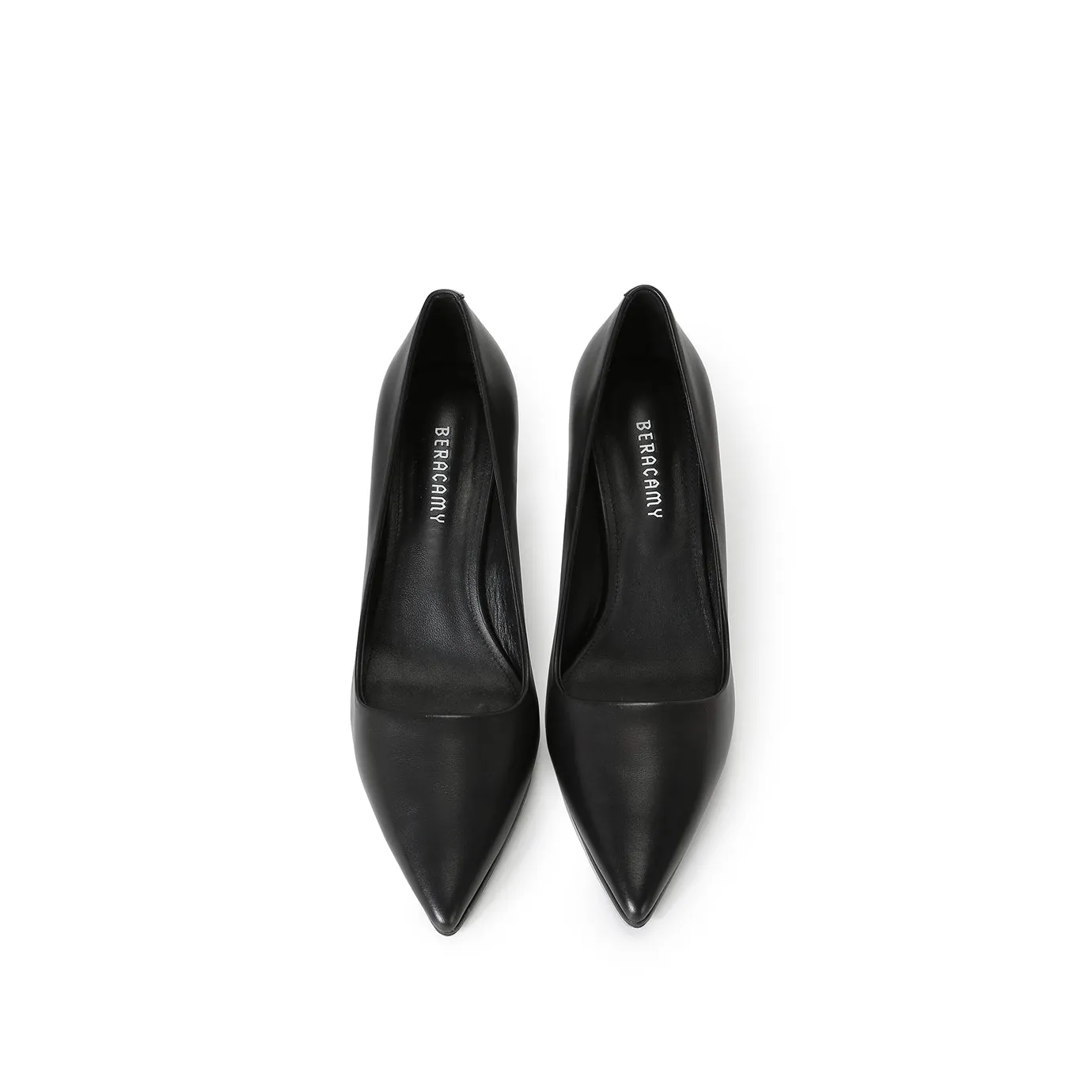 Beracamy JUNN Pointed Kitten Heels - Black