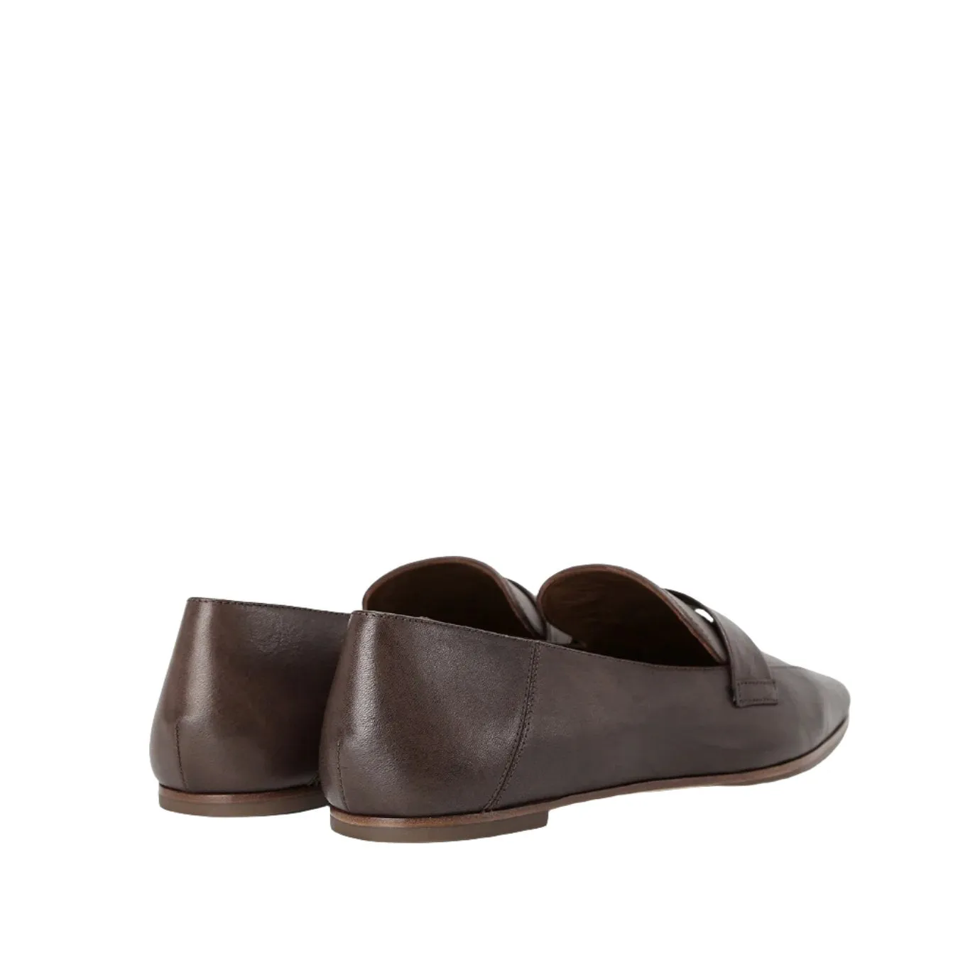 Beracamy Mini Square Pointed Flat Loafer - Cacao