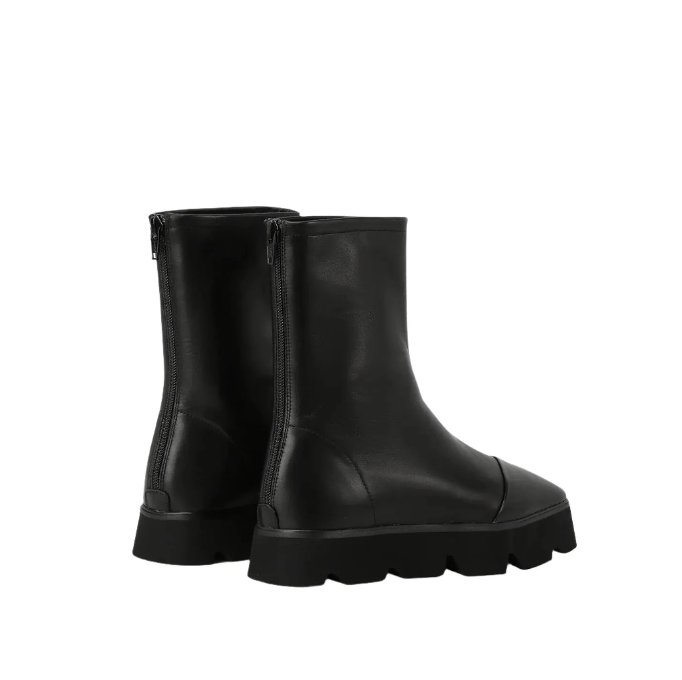 Beracamy Platform Zip Boot - Black