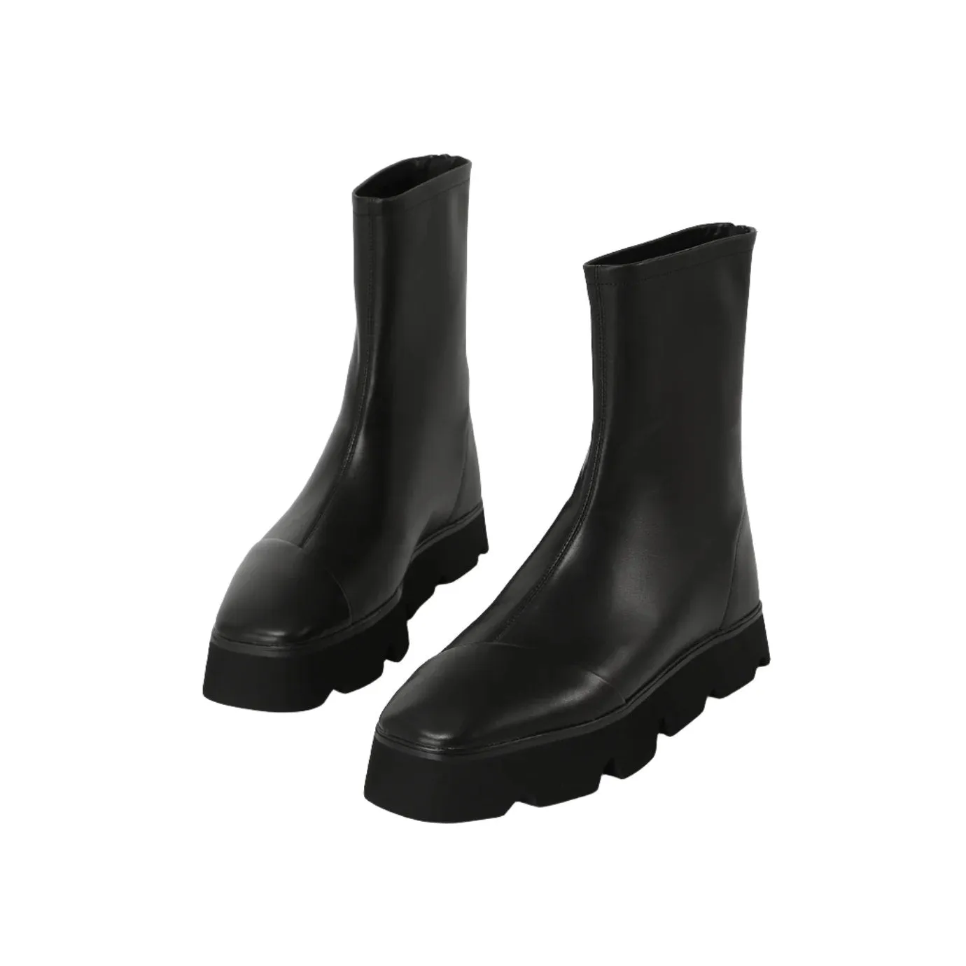 Beracamy Platform Zip Boot - Black