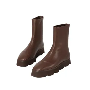 Beracamy Platform Zip Boot - Cacao