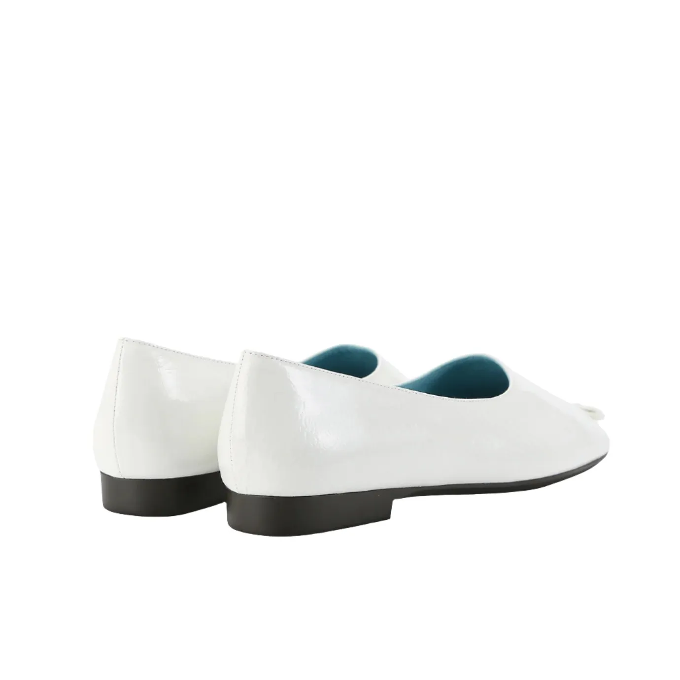 Beracamy Ribbon Bow Opera Flat - White 