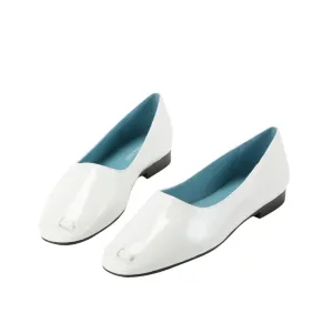 Beracamy Ribbon Bow Opera Flat - White 