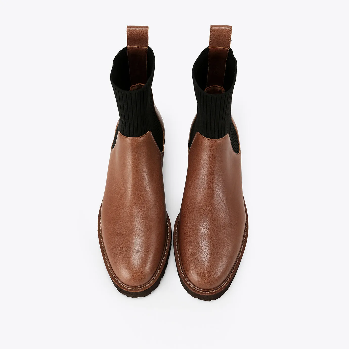Beracamy Rugged Chelsea Boot - Caramel