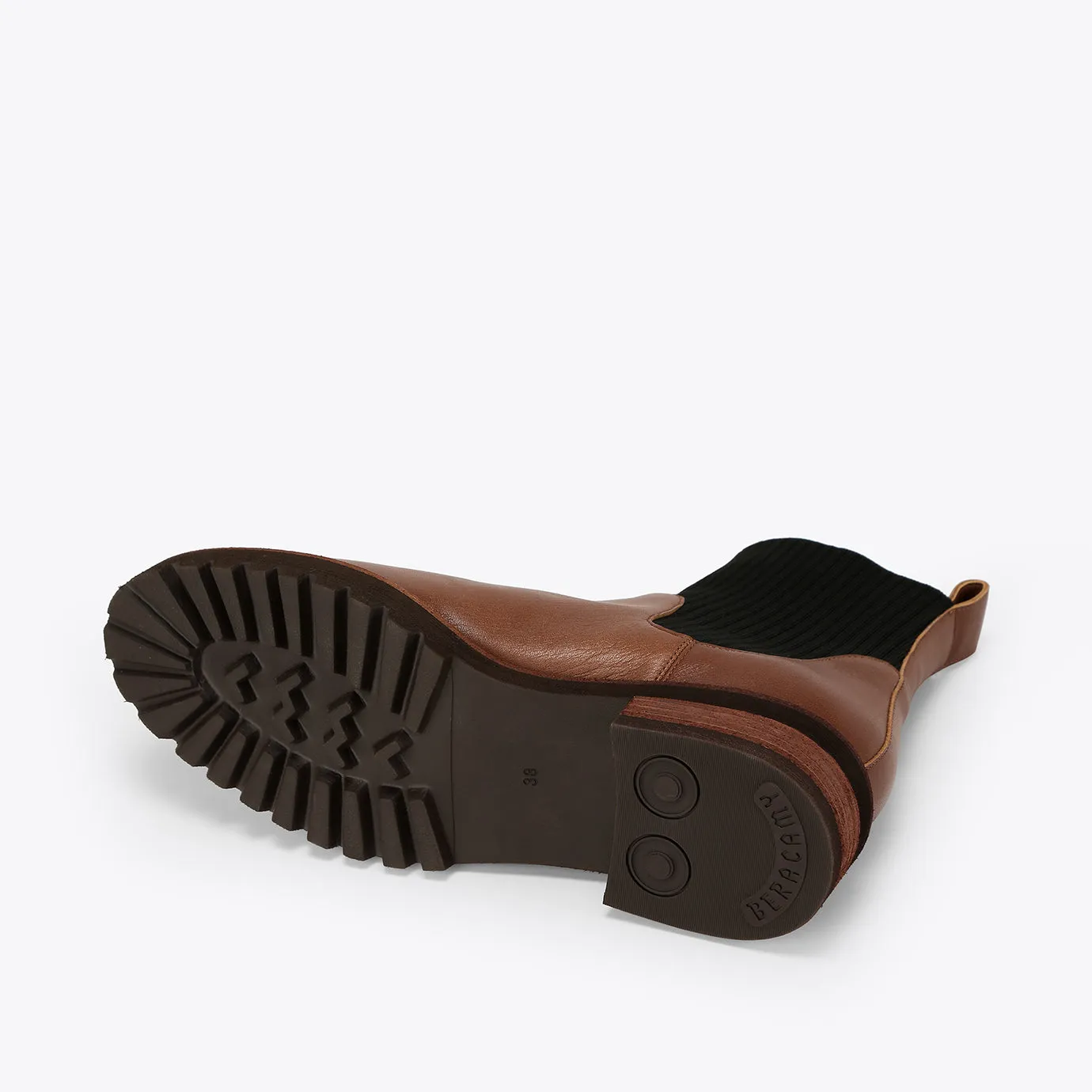 Beracamy Rugged Chelsea Boot - Caramel