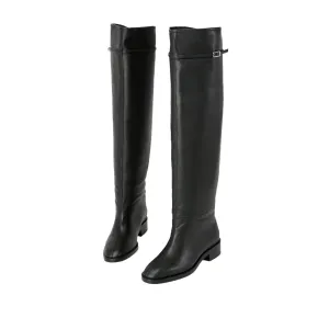 Beracamy Slip-On Knee Boot - Black