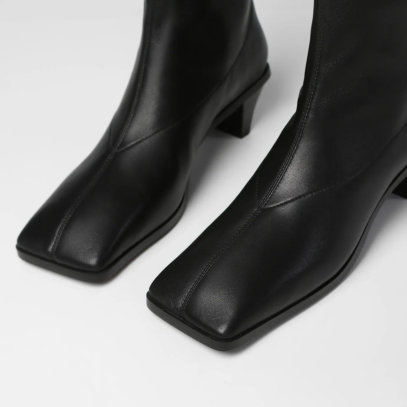 Beracamy Square Ankle Boots - Black
