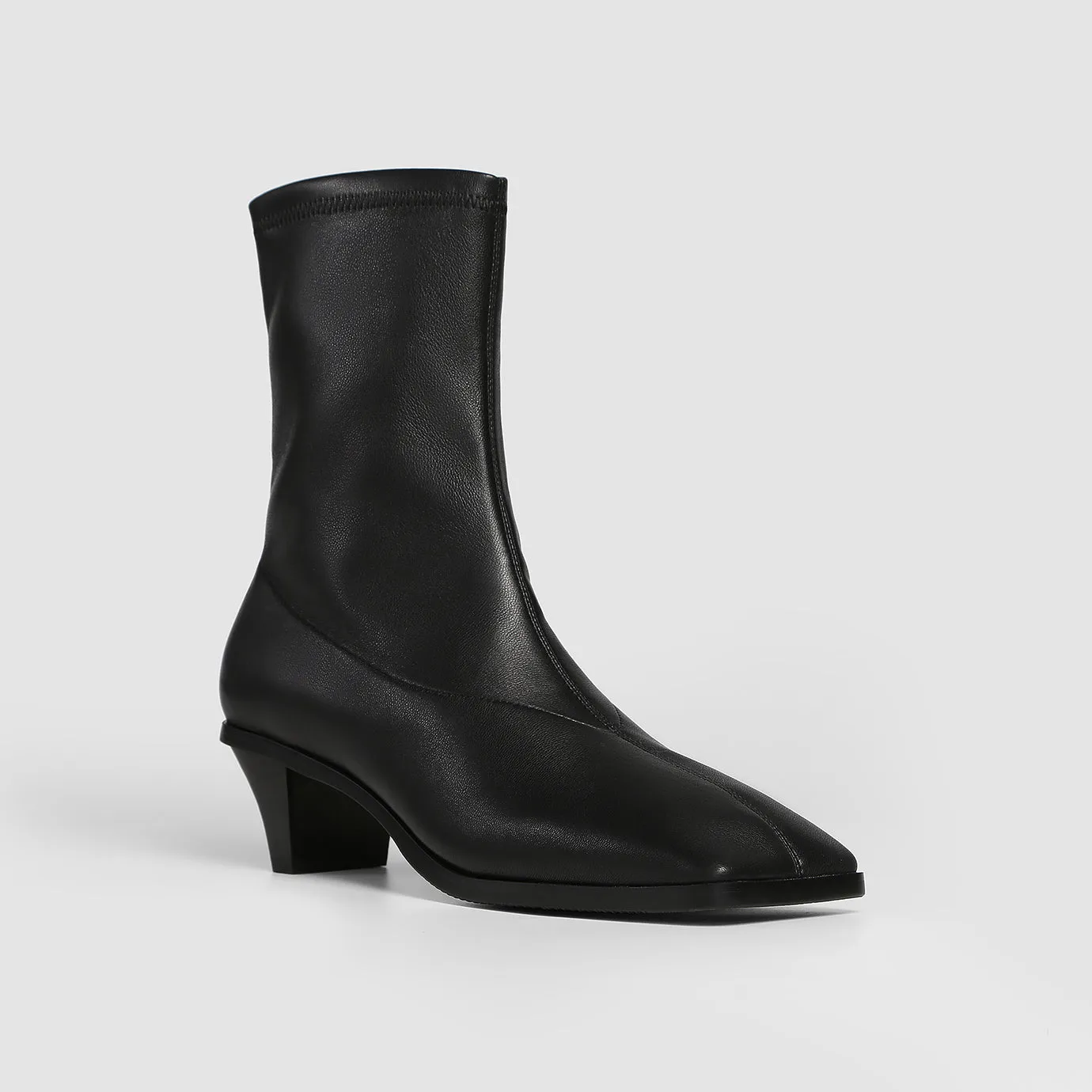 Beracamy Square Ankle Boots - Black