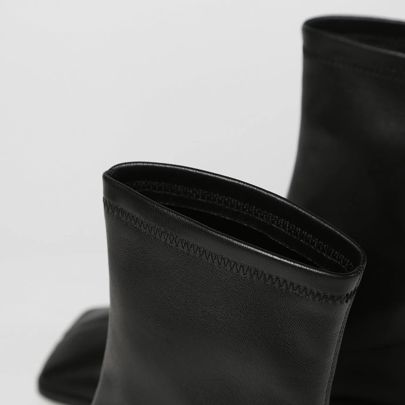 Beracamy Square Ankle Boots - Black