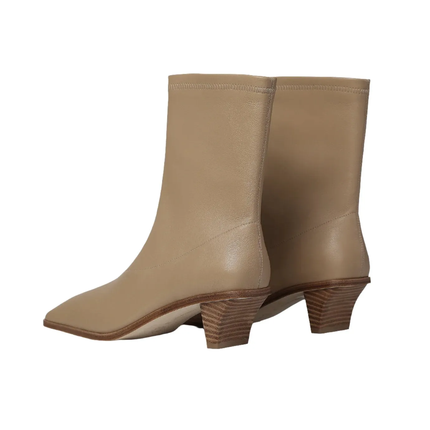 Beracamy Square Ankle Boots - Oat