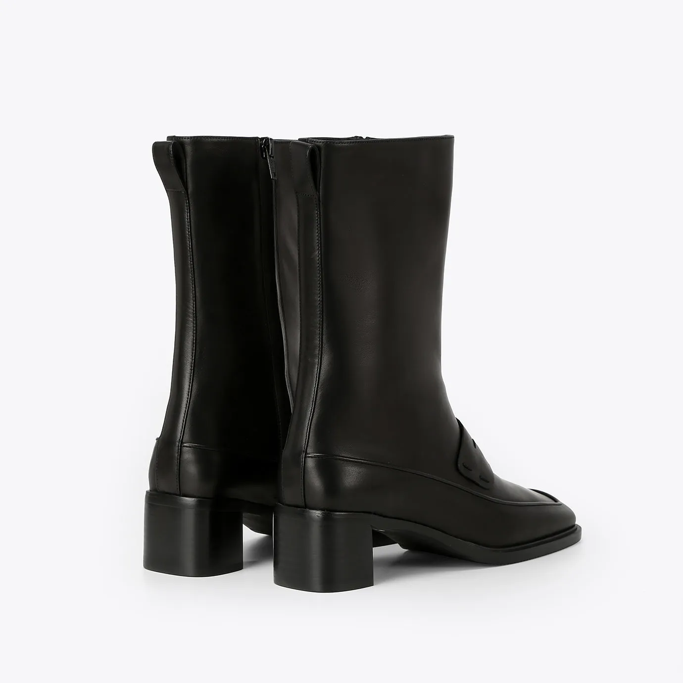 Beracamy Square Block Heel Boot - ブラック