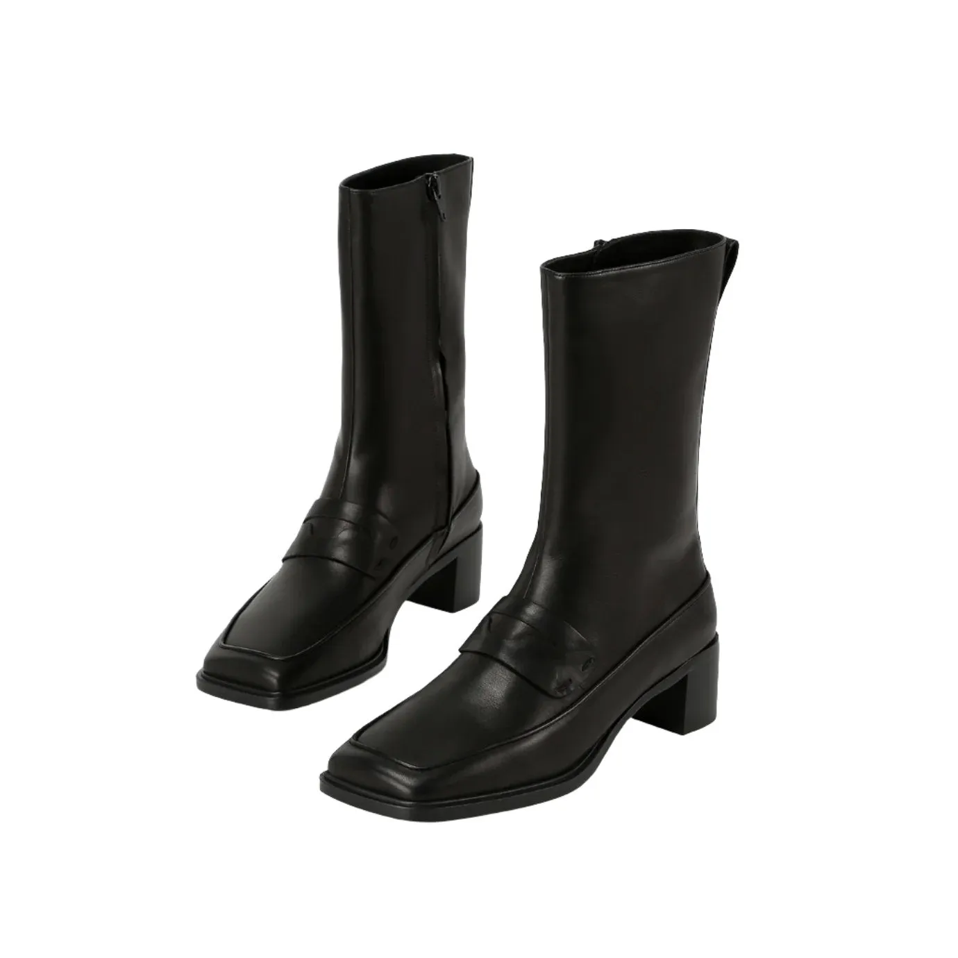 Beracamy Square Block Heel Boot - ブラック