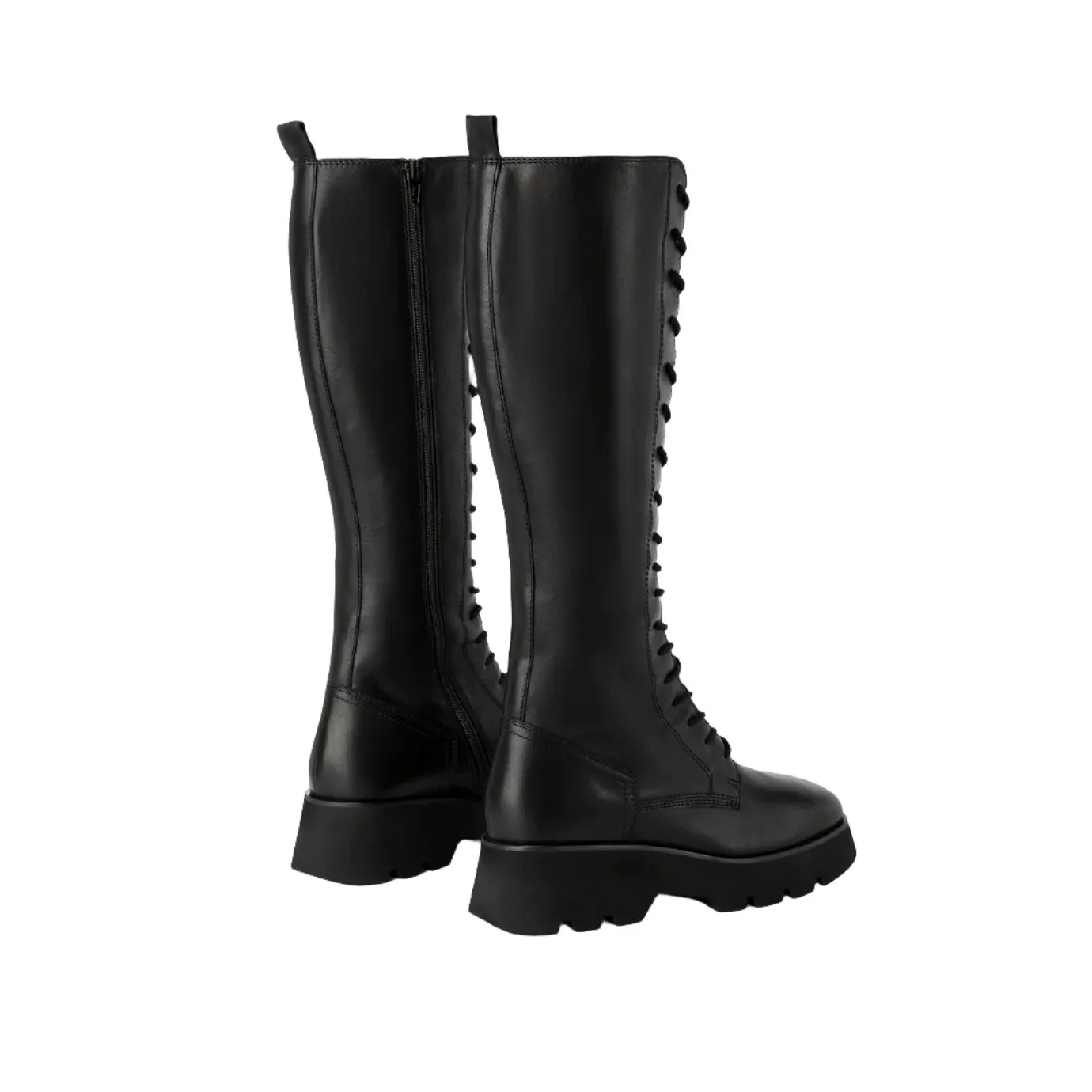 Beracamy Tie Knee Boot - Beetle Black