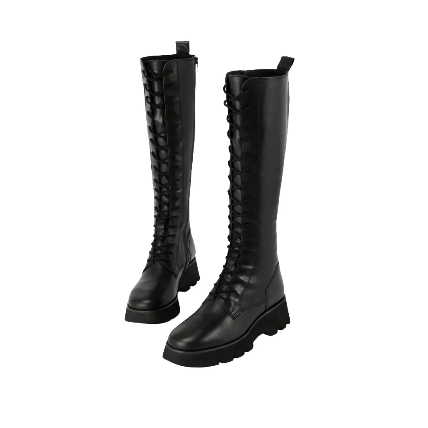 Beracamy Tie Knee Boot - Beetle Black
