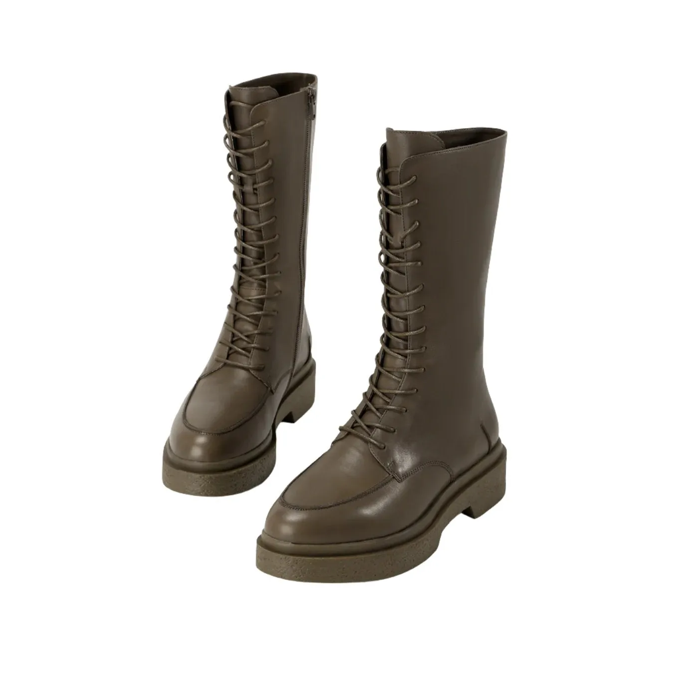 Beracamy Tie Zip Boot - Olive
