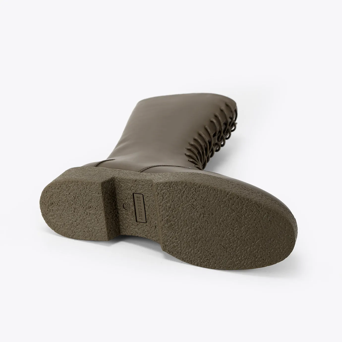Beracamy Tie Zip Boot - Olive