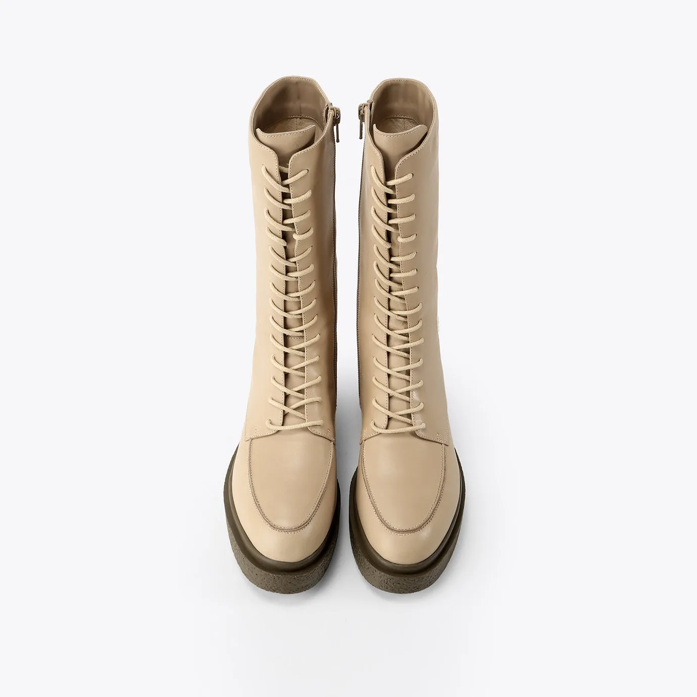 Beracamy Tie Zip Boot - Soft Birch