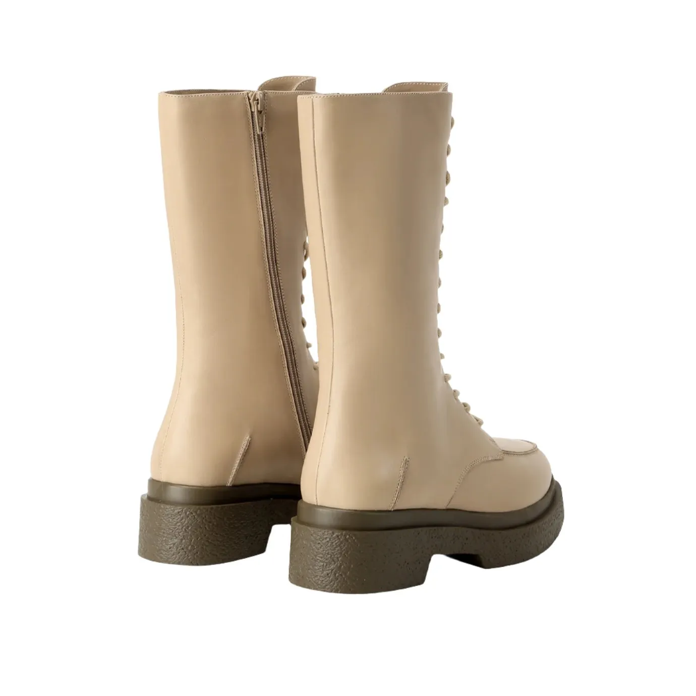 Beracamy Tie Zip Boot - Soft Birch