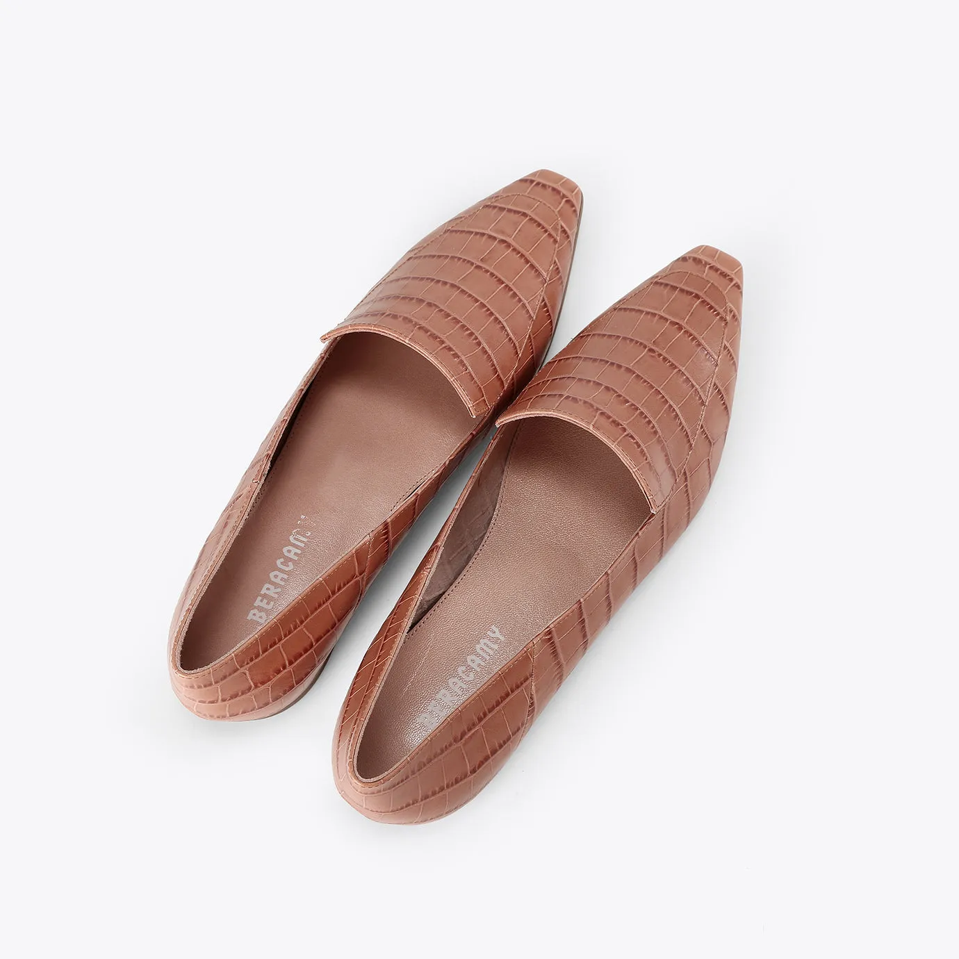 Beracamy TINA Loafers - Embossed Rust