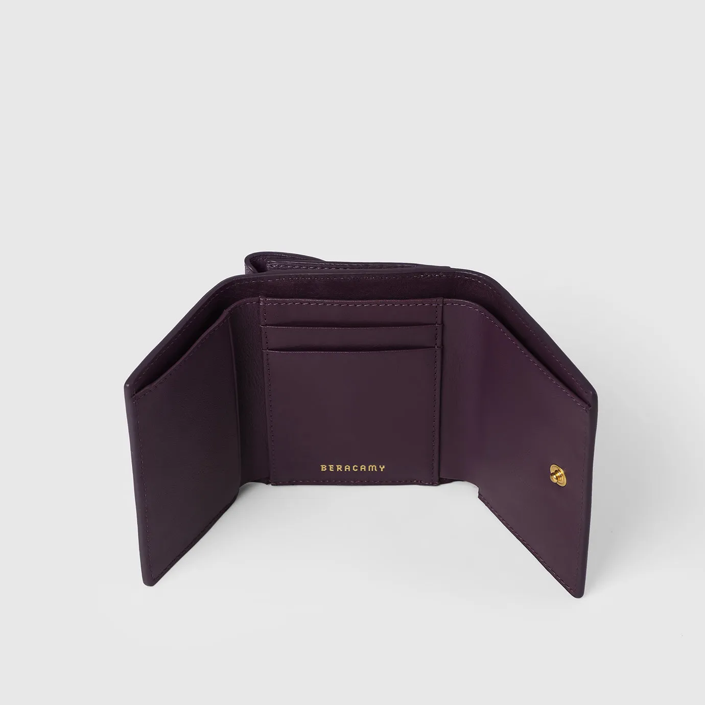 Beracamy Tri-fold Compact Wallet - Brown