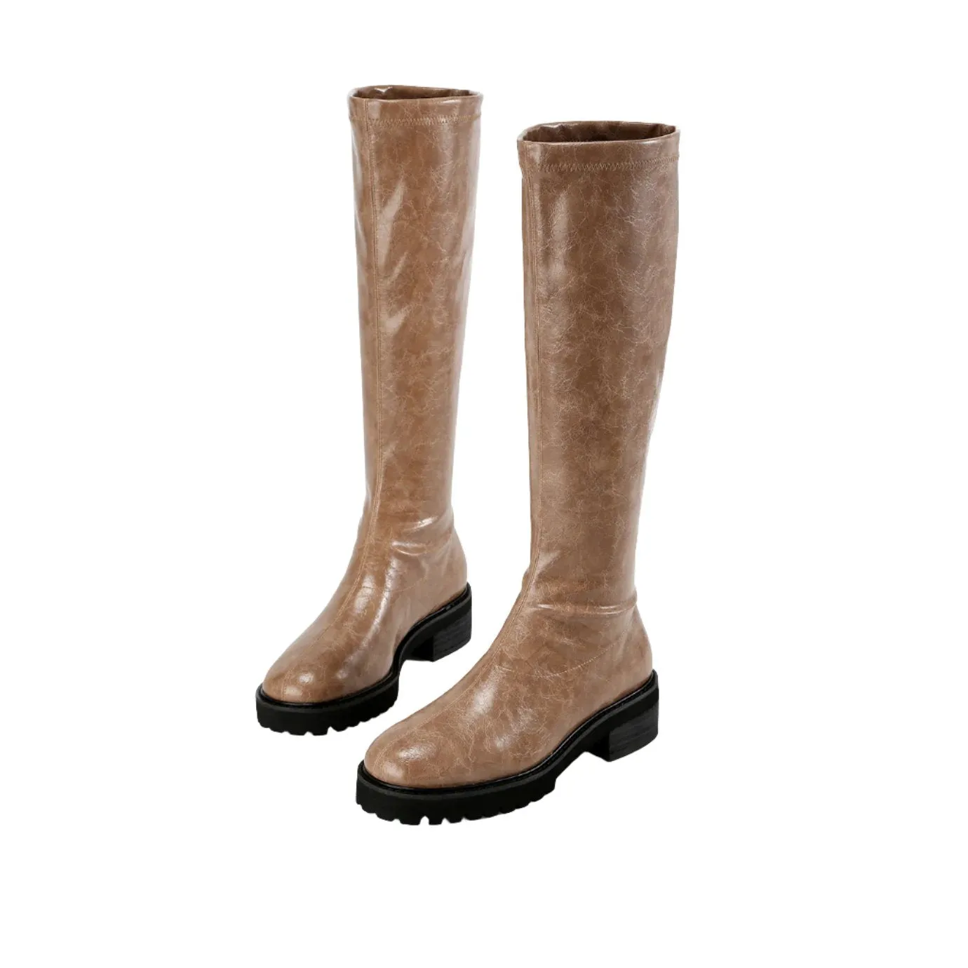 Beracamy Vegan Cling Stomper Boot  - Toffee
