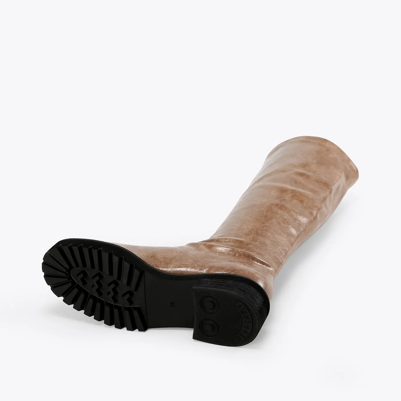 Beracamy Vegan Cling Stomper Boot  - Toffee