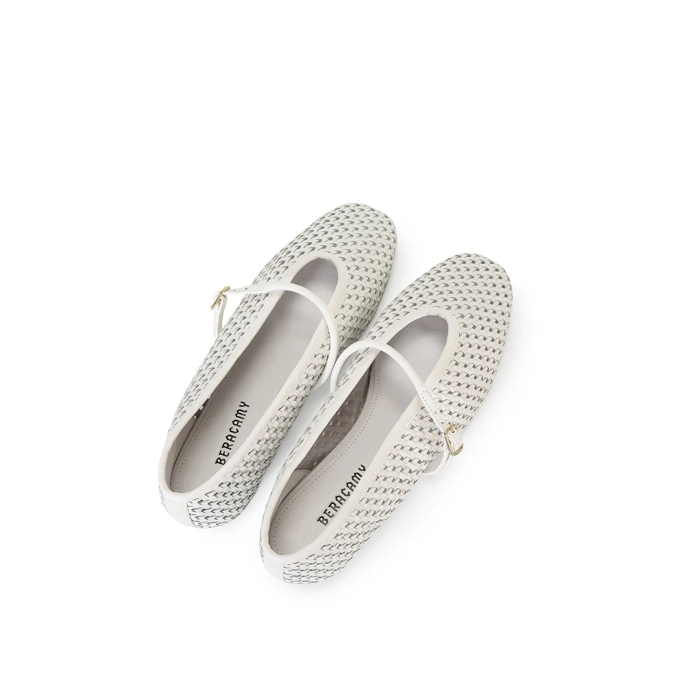 Beracamy Woven Mary Jane Flat - Chantilly
