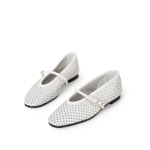 Beracamy Woven Mary Jane Flat - Chantilly