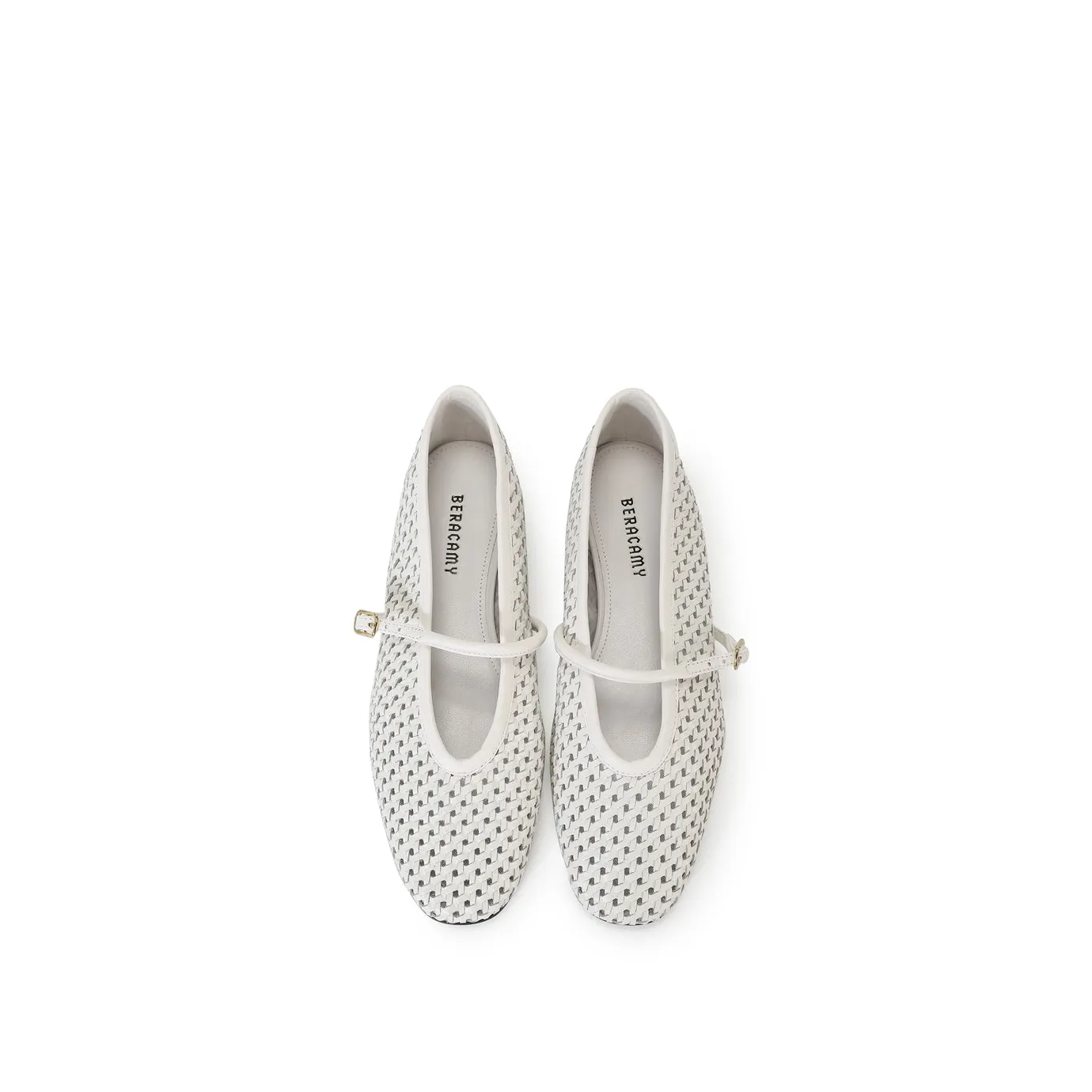Beracamy Woven Mary Jane Flat - Chantilly