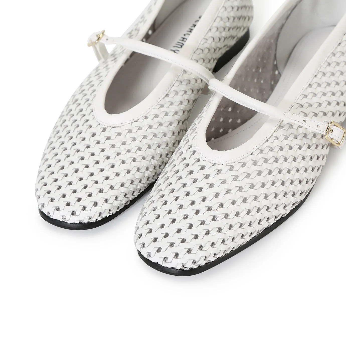 Beracamy Woven Mary Jane Flat - Chantilly