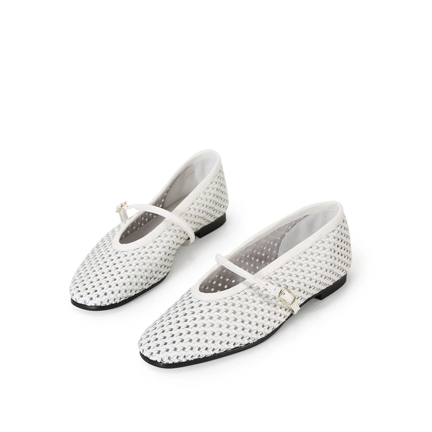 Beracamy Woven Mary Jane Flat - Chantilly