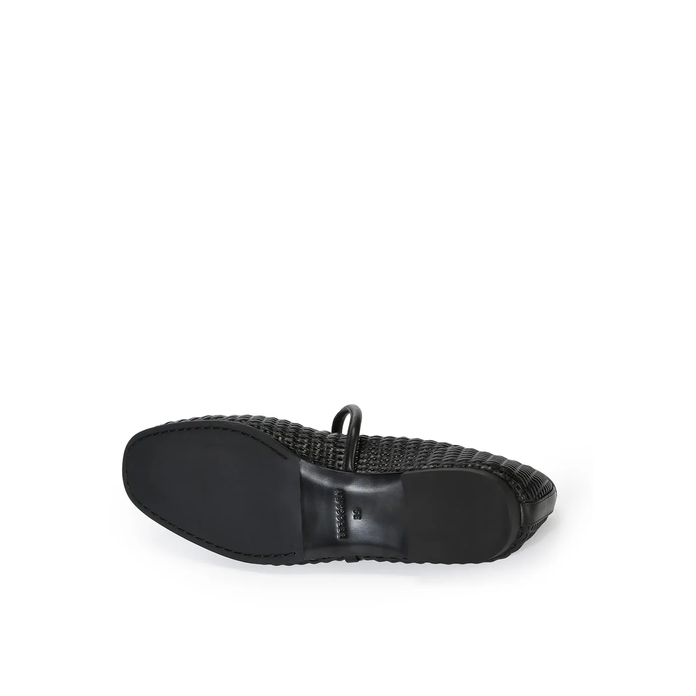 Beracamy Woven Mary Jane Flat - Woven Black